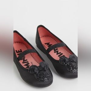 H&M BRAND NEW WITH TAG BALLET FLATS MINNIE MOUSE SEQUINS DETAIL